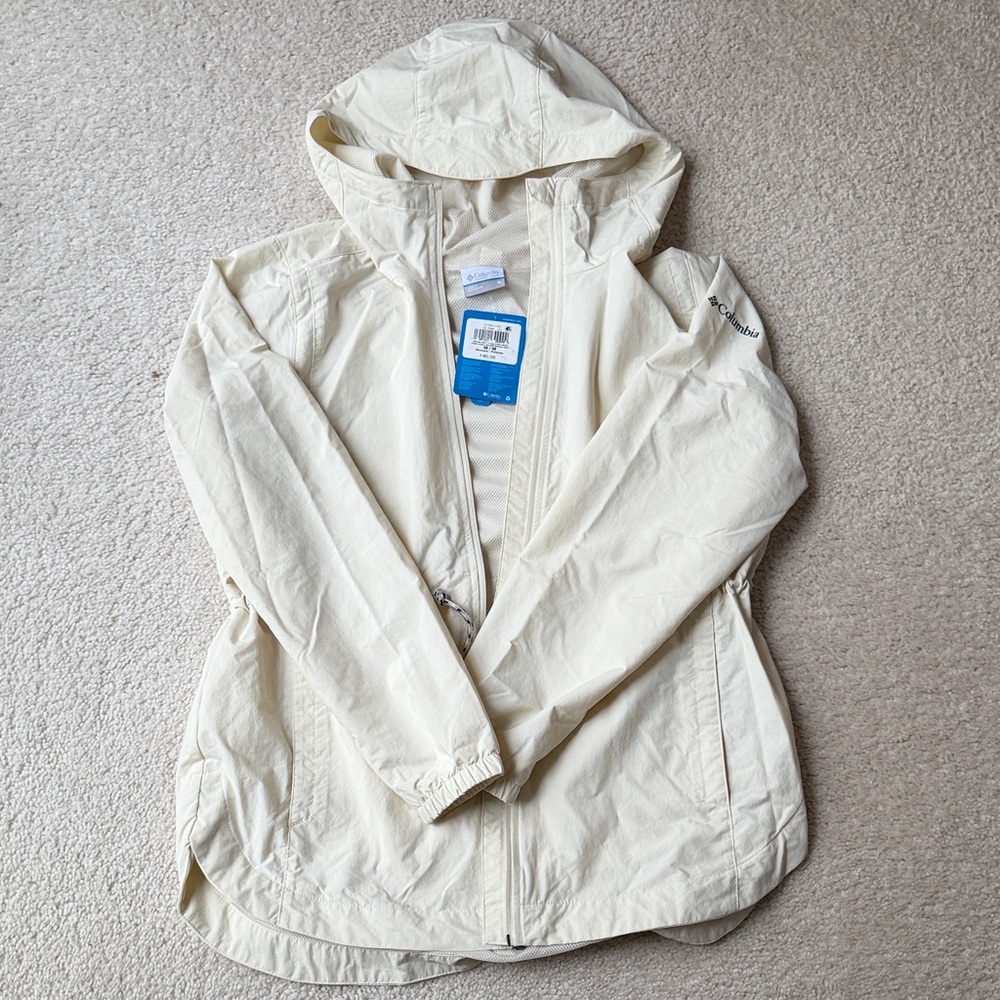 Columbia Women's Light Cream Hooded Utility Jacket